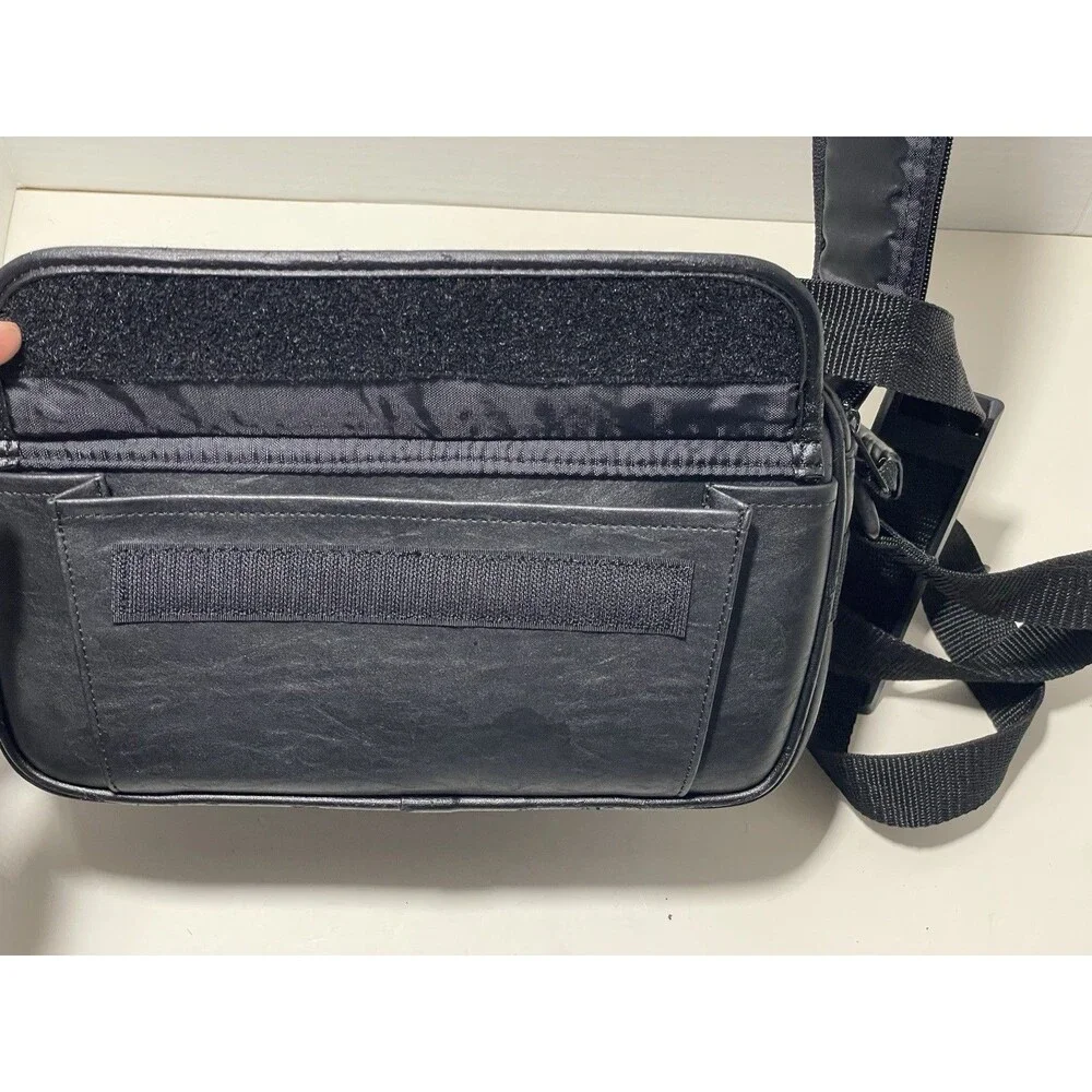 Vintage Sony NY Black Video Camera Bag, Camcorder Case Leather Original strap